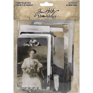 Tim Holtz: Idea-Ology Found Relative Vintage Portraits 45/Pk
