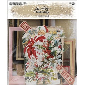Idea-Ology Christmas Layers & Baseboard Frames, 25/Pkg