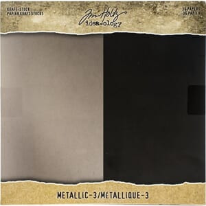 Idea-Ology Paper Stash Kraft Metallic Paper Pad, 8x8, 36/Pkg