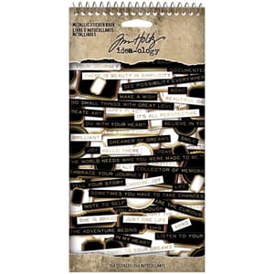 Idea-Ology - Metalllic Spiral Bound Sticker Book, 4.5x8.5 in