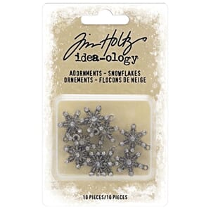 Idea-Ology - Snowflakes Metal Adornments 10/Pkg