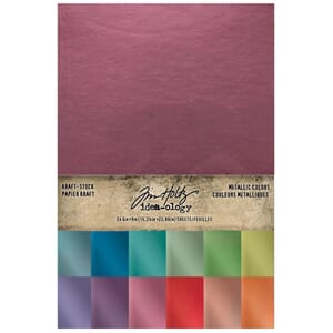 Idea-Ology: Metallic Colors Kraft-Stock Stack Cardstock Pad
