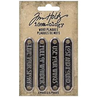 Tim Holtz: Word Plaques - Idea-Ology