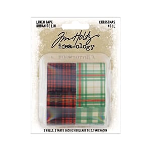 Idea-Ology Tim Holtz - Patchwork Christmas Linen Tape