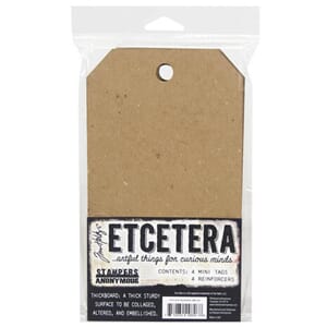 Stampers Anonymous - Mini Tag Tim Holtz Etcetera Chipboard