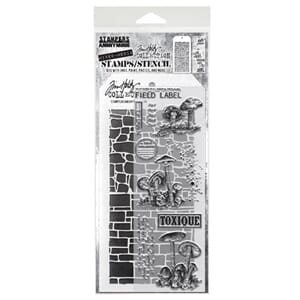 Tim Holtz - Mixed Media #12 Tim Holtz Stamps/Stencil