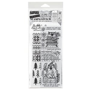 Tim Holtz - Mixed Media #34 Tim Holtz Stamps/Stencil