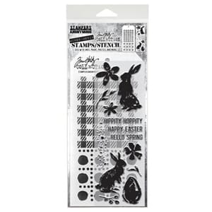 Tim Holtz - Spring Shadows Tim Holtz Stamps/Stencil