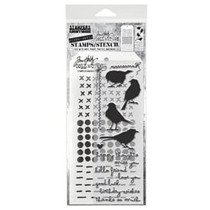 Tim Holtz - Shilhoutte Birds Tim Holtz Stamps/Stencil