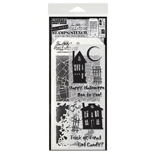 Tim Holtz - Ghost Town Tim Holtz Stamps/Stencil