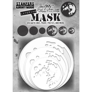 Tim Holtz - Moon Layering Mask Set 6/Pkg