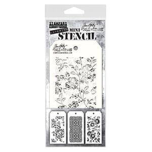 Tim Holtz: Set 25 - Mini Layered Stencil Set 3/Pkg