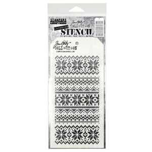 Tim Holtz: Holiday Knit - Layered Stencil