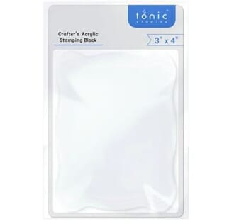 Tonic Studio - Crafters Acrylic Stamping Block, str 3x4 Inch