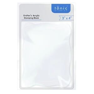 Tonic Studio - Crafters Acrylic Stamping Block, str 3x4 Inch