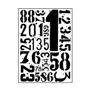 Vaessen Creative - Digits Embossing Folder