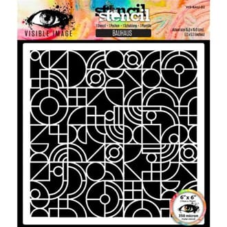 Visible Image - Bauhaus 6x6 Inch Stencil