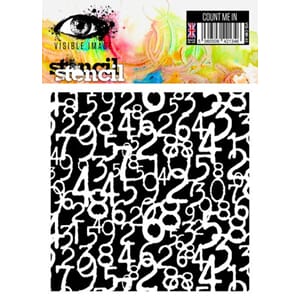 Visible Image - Count Me In 6x6 Inch Stencil