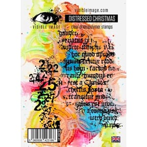 Visible Image - Distressed Christmas A6 Stamp Set