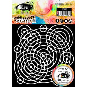 Visible Image - Echoes 6x6 Inch Stencil