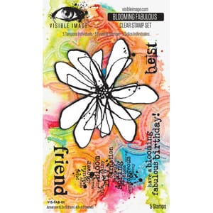 Visible Image - Blooming Fabulous 4x6 Inch Stamp Set