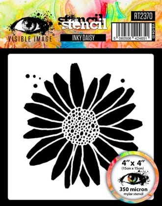 Visible Image - Inky Daisy 4x4 Inch Stencil