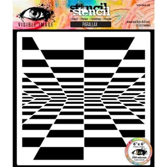 Visible Image - Parallax 6x6 Inch Stencil