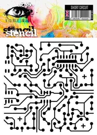 Visible Image - Short Circuit 6x6 Inch Stencil