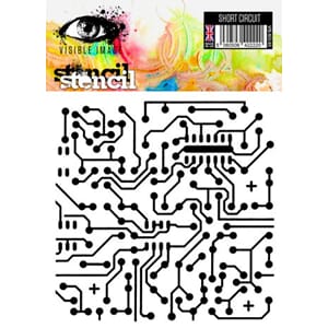 Visible Image - Short Circuit 6x6 Inch Stencil