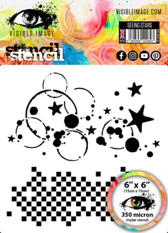 Visible Image - Seeing Stars 6x6 Inch Stencil
