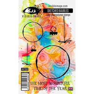 Visible Image - Sketched Baubles A6 Stamp Set