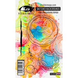 Visible Image - Sketched Backgrounds A6 Stamp Set