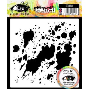 Visible Image - Splash 6x6 Inch Stencil