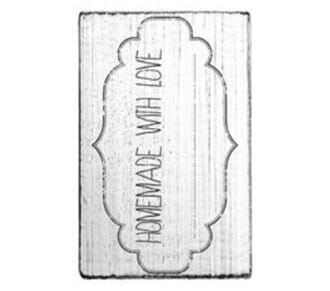 Vintage stamps - Homemade with Love stamp, str 70x40 mm