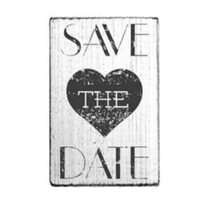 Vintage stamps - Save the Date stamp, str 70x40 mm