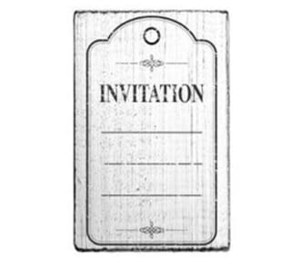 Vintage stamps - Invitation stamp, str 70x40 mm