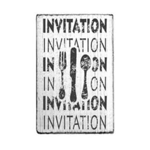 Vintage stamps - Invitation invitation stamp, str 70x40 mm