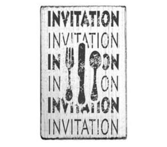 Vintage stamps - Invitation invitation stamp, str 70x40 mm