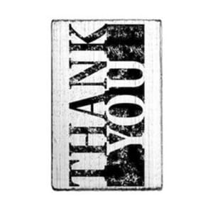 Vintage stamps - Thank You bold. stamp, str 70x40 mm