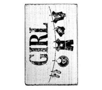 Vintage stamps - Girl stamp, str 70x40 mm