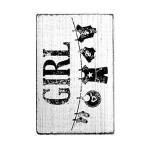 Vintage stamps - Girl stamp, str 70x40 mm