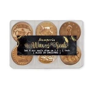 Stamperia - Alice in Christmas Wax and Seals (6 seals)