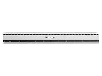 Westcott - Aluminium Ruler 30cm Anti Slip
