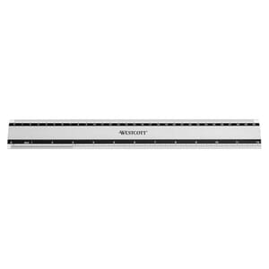 Westcott - Aluminium Ruler 30cm Anti Slip