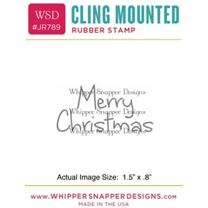 Whipper Snapper: Mini Merry Christmas Cling Stamp