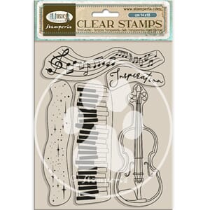 Stamperia - Violin Music Clear Stamps