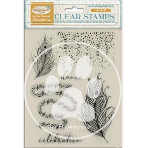 Stamperia - Feathers Masquerade Clear Stamps