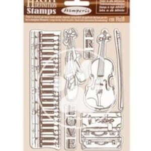 Stamperia: Passion Love Art Rubber Stamps, A5, 7/Pkg
