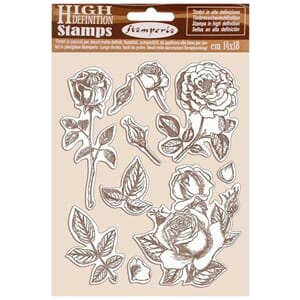 Stamperia: Rose, Passion Rubber Stamps, A5, 10/Pkg