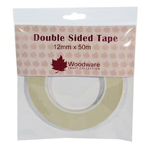 Woodware - Dobbeltsidig tape, 12 mm, 50 m
